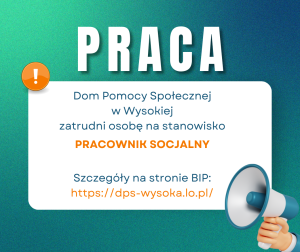 Read more about the article Zatrudnimy pracownika socjalnego